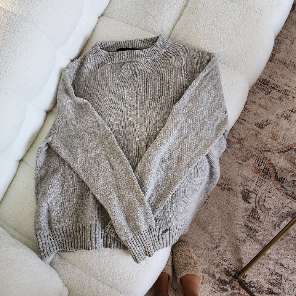 Jenni Kayne Oversized Crewneck in Grey